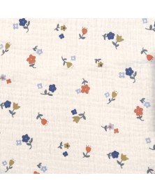Tela Muselina Acolchada Padded Stand Right Flowers