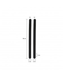 Asas 35cm negras y marrones