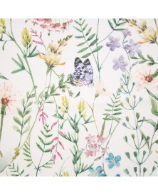 Tela Canvas Panama Print Butterfly & Dandelion