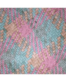 Tela Polipiel Diseño zigzag colores pastel Agotado