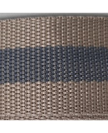 Cinta Mochila Listas Poliester Beige