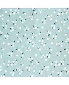 Tela Viyela Cotton Print Little Blue Flowers