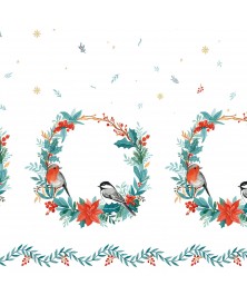 Tela Canvas Xmas Birds Placed