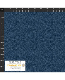 Tela Tiny Mixture Azul Oscuro