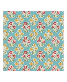 Tela Tilda Colección Jubilee- Farm Flowers Teal