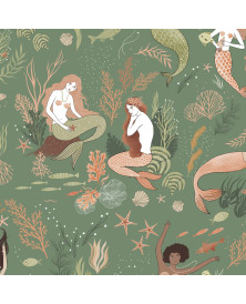 Popelín Coral Mermaids