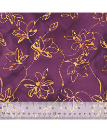 Tela Windham Fabrics Plum Fizz Lotus