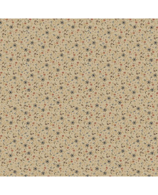Tela colección Petite Jeanne Wild Flowers Taupe Cotton