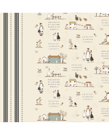 Tela colección Petite Jeanne Country Home Ivory Cotton